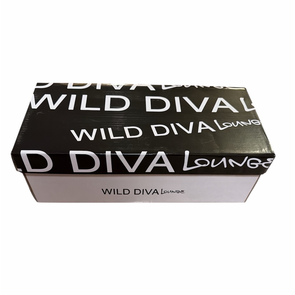 Wild Diva Lounge Mesh Kitten Heels Size 7 Black Slingback Pointed Toe NEW - Picture 12 of 12